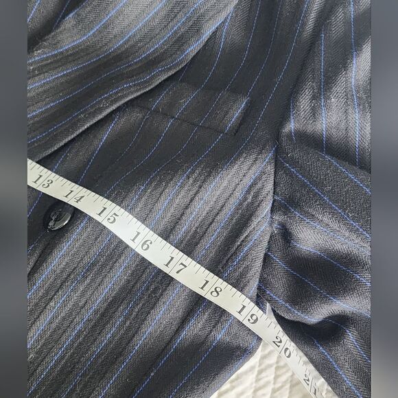GIANNI wool suit trousers and double breasted blazer pinstripe suit - Picture 5 of 14